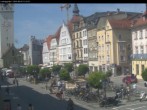Archiv Foto Webcam Straubing: Blick auf den Stadtturm und Ludwigsplatz 11:00