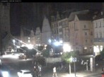 Archiv Foto Webcam Straubing: Blick auf den Stadtturm und Ludwigsplatz 23:00