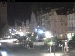Archiv Foto Webcam Straubing: Blick auf den Stadtturm und Ludwigsplatz 23:00