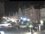 Archiv Foto Webcam Straubing: Blick auf den Stadtturm und Ludwigsplatz 03:00