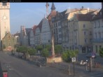 Archiv Foto Webcam Straubing: Blick auf den Stadtturm und Ludwigsplatz 06:00