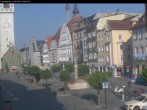 Archiv Foto Webcam Straubing: Blick auf den Stadtturm und Ludwigsplatz 07:00
