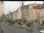 Archiv Foto Webcam Straubing: Blick auf den Stadtturm und Ludwigsplatz 07:00