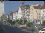 Archiv Foto Webcam Straubing: Blick auf den Stadtturm und Ludwigsplatz 09:00