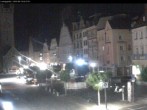Archiv Foto Webcam Straubing: Blick auf den Stadtturm und Ludwigsplatz 01:00