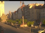 Archiv Foto Webcam Straubing: Blick auf den Stadtturm und Ludwigsplatz 06:00