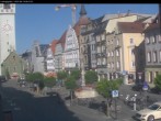 Archiv Foto Webcam Straubing: Blick auf den Stadtturm und Ludwigsplatz 07:00