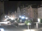 Archiv Foto Webcam Straubing: Blick auf den Stadtturm und Ludwigsplatz 01:00