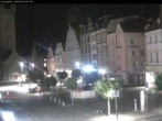 Archiv Foto Webcam Straubing: Blick auf den Stadtturm und Ludwigsplatz 01:00