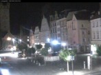 Archiv Foto Webcam Straubing: Blick auf den Stadtturm und Ludwigsplatz 03:00