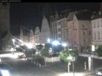 Archiv Foto Webcam Straubing: Blick auf den Stadtturm und Ludwigsplatz 23:00