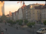 Archiv Foto Webcam Straubing: Blick auf den Stadtturm und Ludwigsplatz 03:00