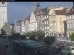 Archiv Foto Webcam Straubing: Blick auf den Stadtturm und Ludwigsplatz 05:00