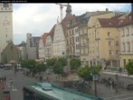 Archiv Foto Webcam Straubing: Blick auf den Stadtturm und Ludwigsplatz 06:00