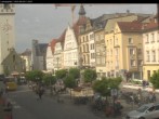 Archiv Foto Webcam Straubing: Blick auf den Stadtturm und Ludwigsplatz 08:00