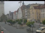Archiv Foto Webcam Straubing: Blick auf den Stadtturm und Ludwigsplatz 03:00