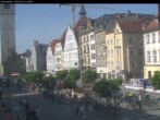 Archiv Foto Webcam Straubing: Blick auf den Stadtturm und Ludwigsplatz 11:00