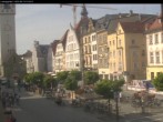 Archiv Foto Webcam Straubing: Blick auf den Stadtturm und Ludwigsplatz 12:00