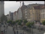 Archiv Foto Webcam Straubing: Blick auf den Stadtturm und Ludwigsplatz 15:00