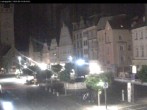 Archiv Foto Webcam Straubing: Blick auf den Stadtturm und Ludwigsplatz 23:00