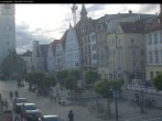 Archiv Foto Webcam Straubing: Blick auf den Stadtturm und Ludwigsplatz 17:00