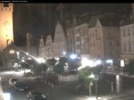 Archiv Foto Webcam Straubing: Blick auf den Stadtturm und Ludwigsplatz 19:00