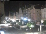 Archiv Foto Webcam Straubing: Blick auf den Stadtturm und Ludwigsplatz 01:00