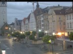 Archiv Foto Webcam Straubing: Blick auf den Stadtturm und Ludwigsplatz 05:00