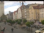 Archiv Foto Webcam Straubing: Blick auf den Stadtturm und Ludwigsplatz 09:00