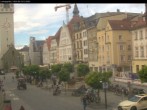 Archiv Foto Webcam Straubing: Blick auf den Stadtturm und Ludwigsplatz 11:00
