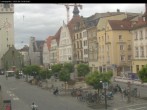 Archiv Foto Webcam Straubing: Blick auf den Stadtturm und Ludwigsplatz 07:00