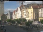 Archiv Foto Webcam Straubing: Blick auf den Stadtturm und Ludwigsplatz 11:00
