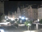 Archiv Foto Webcam Straubing: Blick auf den Stadtturm und Ludwigsplatz 01:00