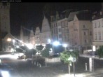Archiv Foto Webcam Straubing: Blick auf den Stadtturm und Ludwigsplatz 03:00
