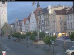 Archiv Foto Webcam Straubing: Blick auf den Stadtturm und Ludwigsplatz 05:00
