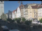 Archiv Foto Webcam Straubing: Blick auf den Stadtturm und Ludwigsplatz 09:00