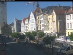 Archiv Foto Webcam Straubing: Blick auf den Stadtturm und Ludwigsplatz 11:00