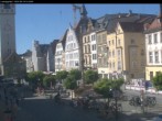 Archiv Foto Webcam Straubing: Blick auf den Stadtturm und Ludwigsplatz 13:00