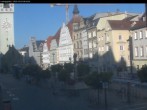 Archiv Foto Webcam Straubing: Blick auf den Stadtturm und Ludwigsplatz 07:00