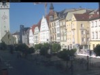 Archiv Foto Webcam Straubing: Blick auf den Stadtturm und Ludwigsplatz 09:00