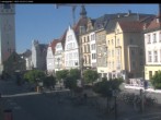 Archiv Foto Webcam Straubing: Blick auf den Stadtturm und Ludwigsplatz 11:00