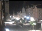 Archiv Foto Webcam Straubing: Blick auf den Stadtturm und Ludwigsplatz 23:00