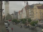 Archiv Foto Webcam Straubing: Blick auf den Stadtturm und Ludwigsplatz 09:00