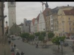 Archiv Foto Webcam Straubing: Blick auf den Stadtturm und Ludwigsplatz 15:00