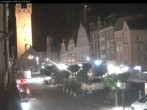 Archiv Foto Webcam Straubing: Blick auf den Stadtturm und Ludwigsplatz 19:00