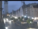 Archiv Foto Webcam Straubing: Blick auf den Stadtturm und Ludwigsplatz 06:00