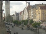 Archiv Foto Webcam Straubing: Blick auf den Stadtturm und Ludwigsplatz 13:00