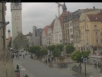 Archiv Foto Webcam Straubing: Blick auf den Stadtturm und Ludwigsplatz 15:00