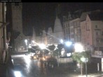 Archiv Foto Webcam Straubing: Blick auf den Stadtturm und Ludwigsplatz 23:00