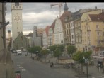 Archiv Foto Webcam Straubing: Blick auf den Stadtturm und Ludwigsplatz 07:00